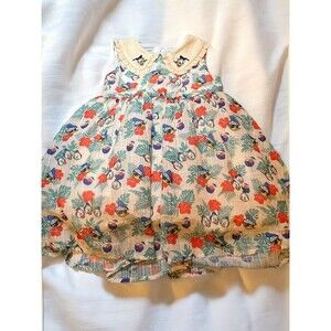 Vintage Disney‎ Donald Duck Nephews Huey Dewey Louie Toddler Petticoat Dress